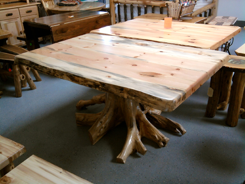 log stump kitchen table